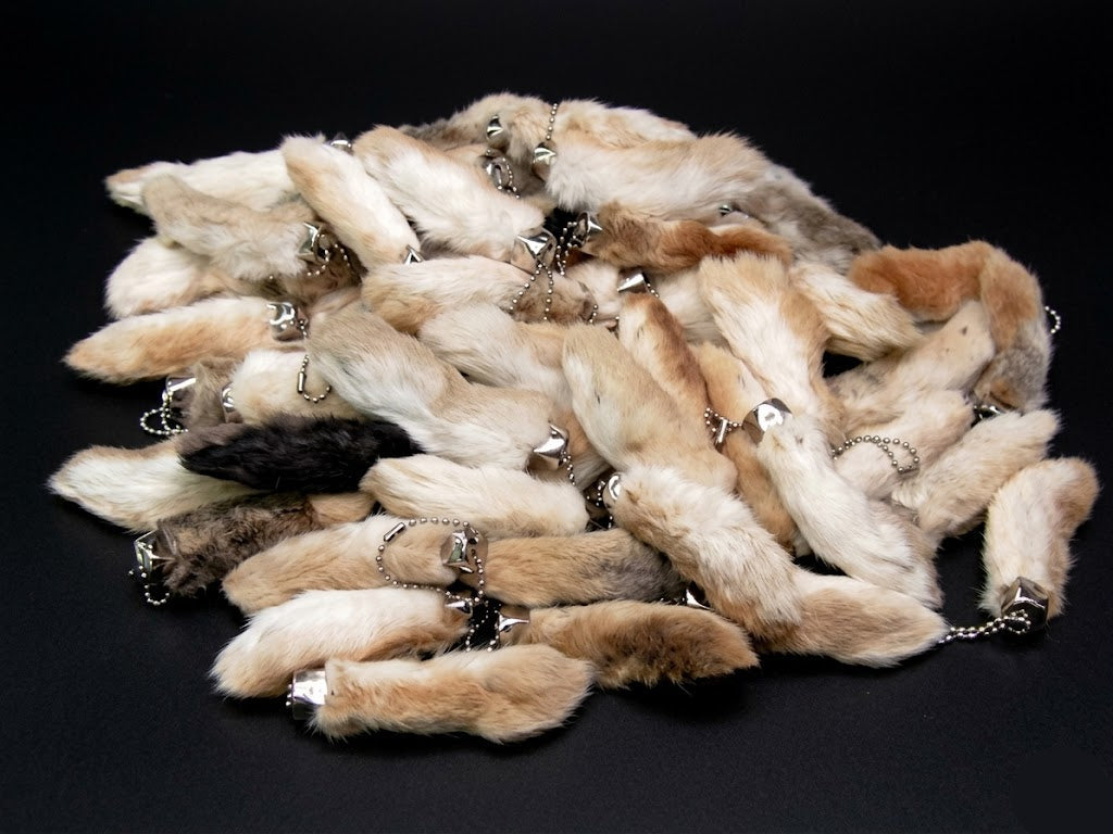 Lucky Rabbits Foot Keychain