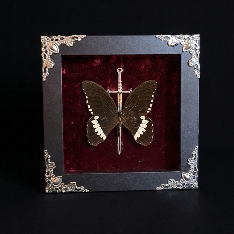 Framed Common Mormon (Papilio polytes)