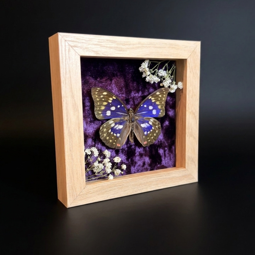Framed Great Purple Emperor (Sasakia charonda)