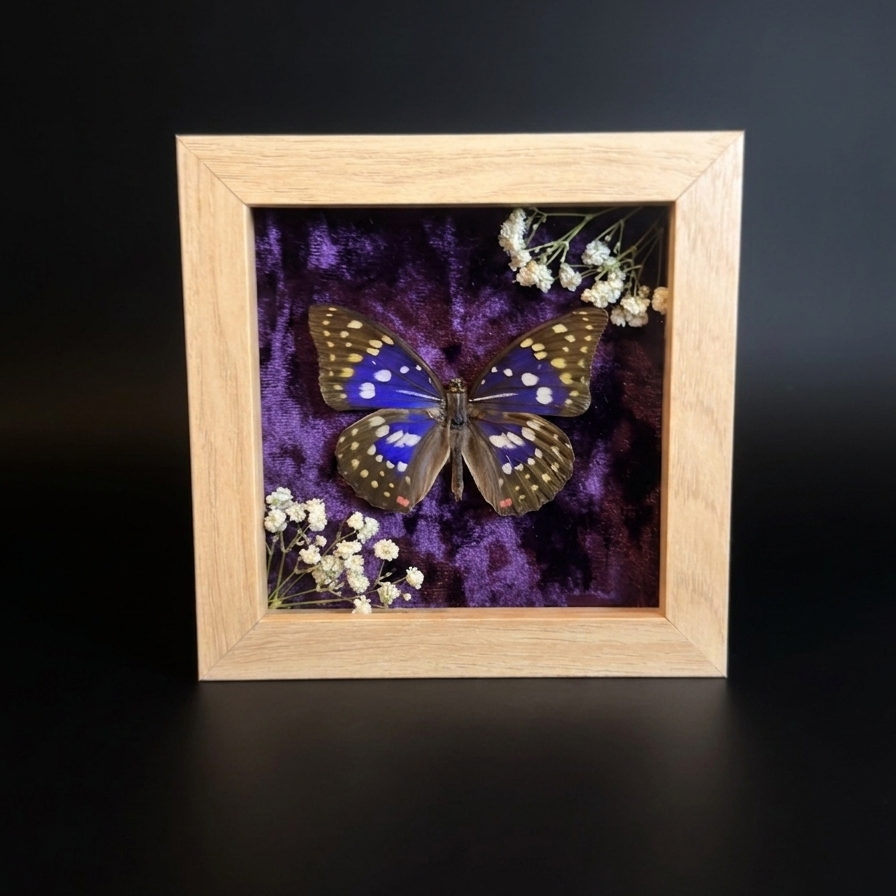 Framed Great Purple Emperor (Sasakia charonda)