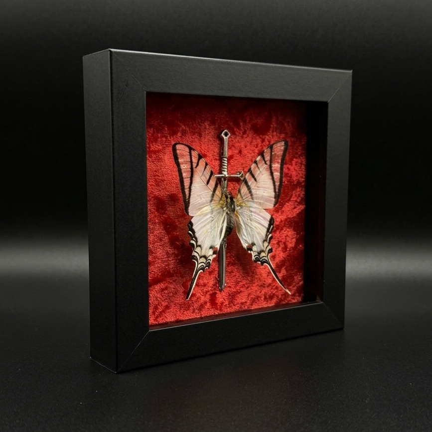 Framed Protesilaus protesilaus (Swordtail Butterfly)