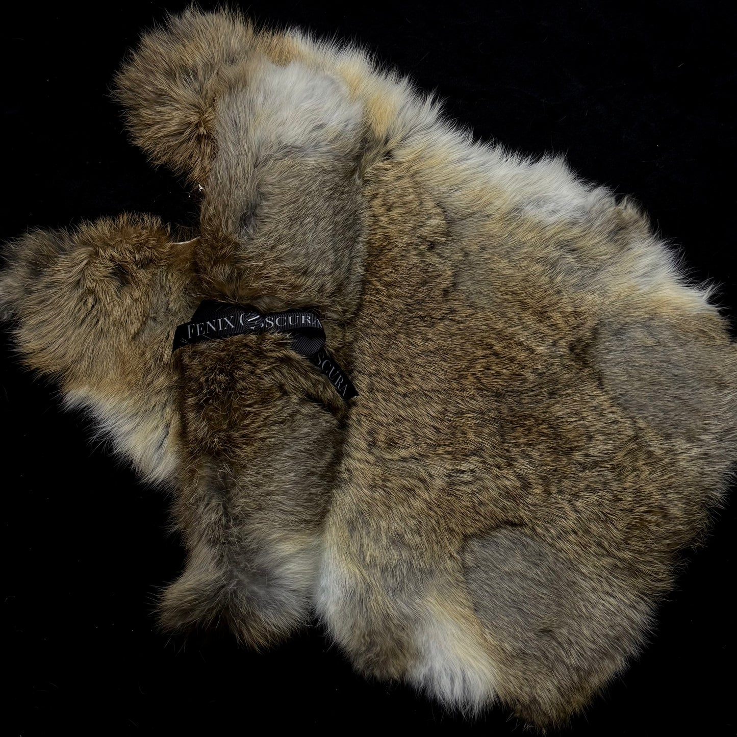 Natural Multi-Tone Rabbit Fur