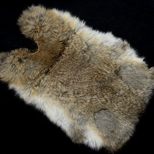 Natural Multi-Tone Rabbit Fur